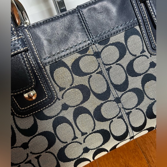 Coach shoulder bag navy - Picture 6 of 9